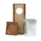 Global Industrial Square Outdoor Can, Brown, Steel, 10-1/4 in 238242BN - alternate 3